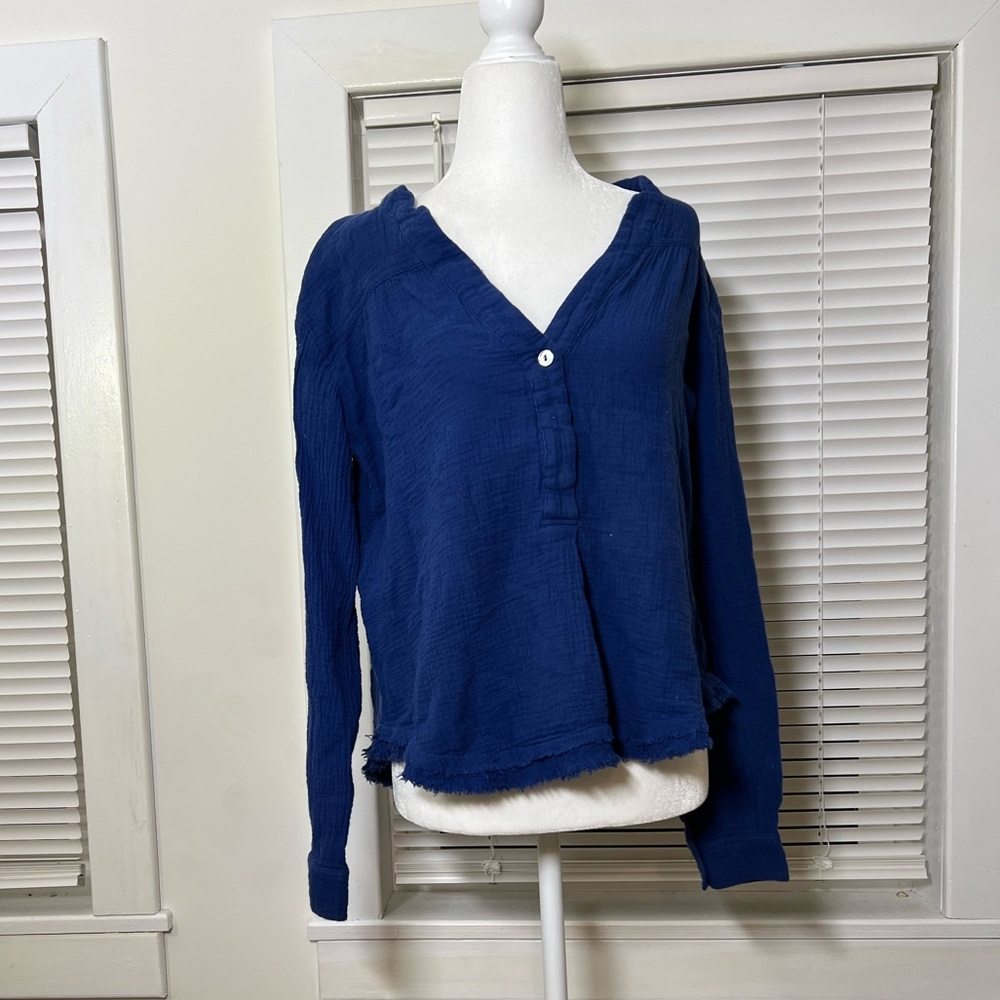 FP Blue Peasant Top